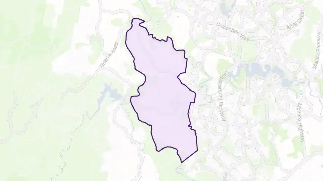 ACT Remainder - Stromlo Area Boundary Map