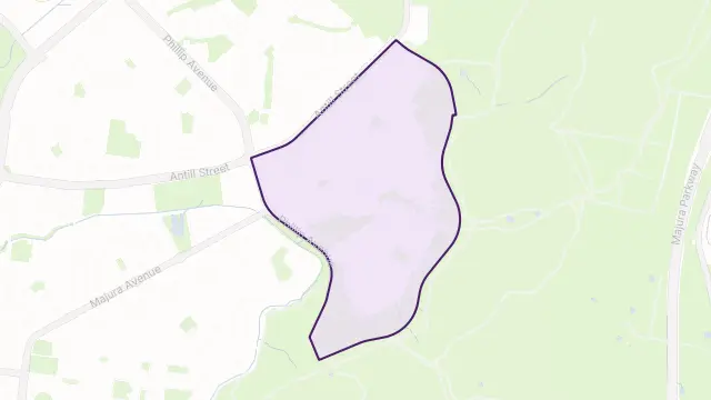 Hackett Area Boundary Map
