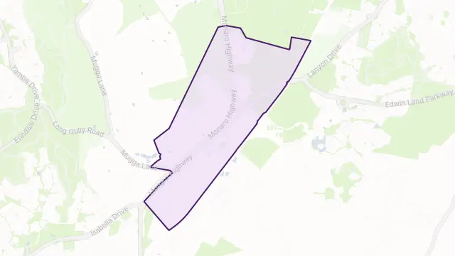 Hume Area Boundary Map