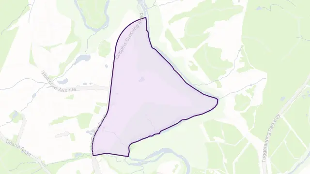 Molonglo Area Boundary Map