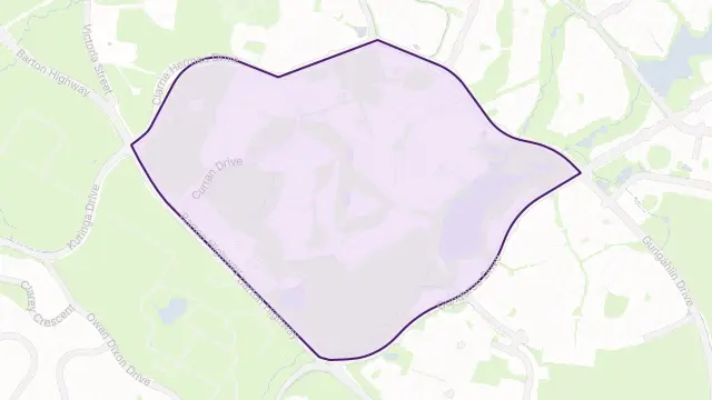 Nicholls Area Boundary Map