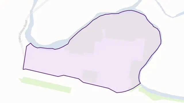 Oaks Estate Area Boundary Map