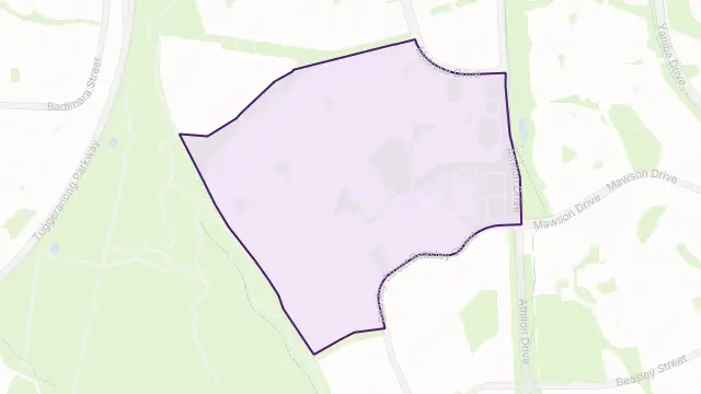 Pearce Area Boundary Map