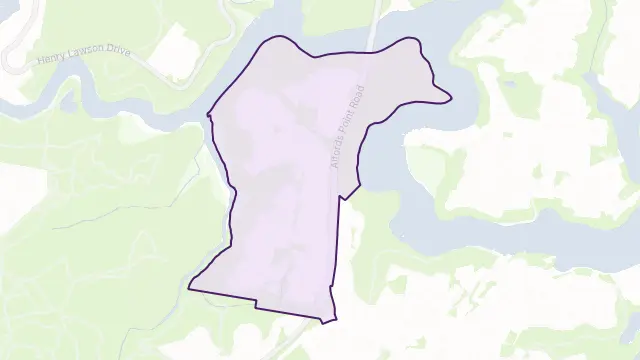 Alfords Point Area Boundary Map