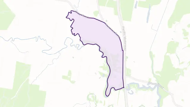 Alison Area Boundary Map