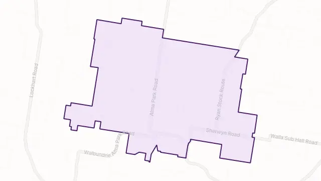 Alma Park Area Boundary Map