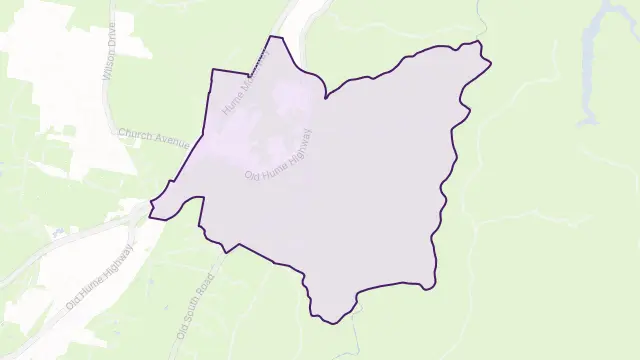 Alpine Area Boundary Map
