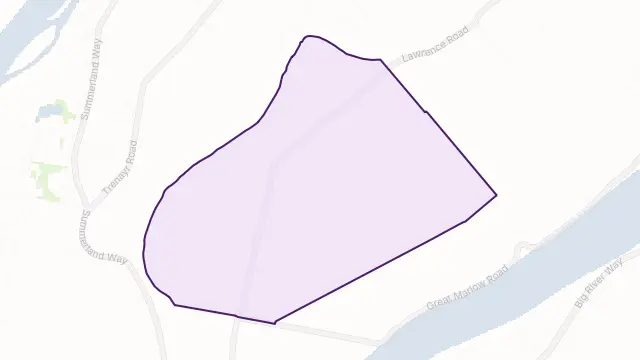 Alumy Creek Area Boundary Map