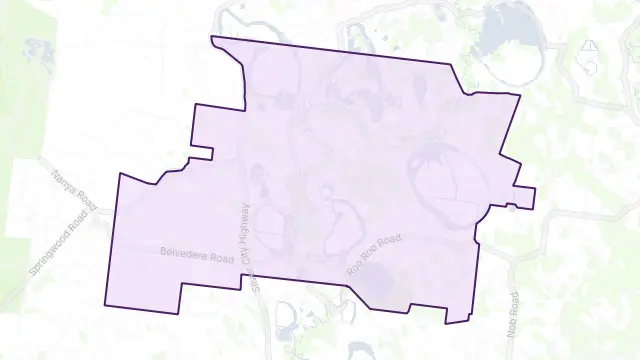 Anabranch North Area Boundary Map