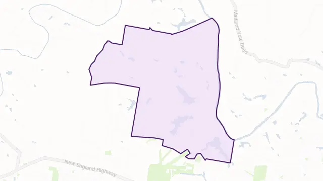Anambah Area Boundary Map
