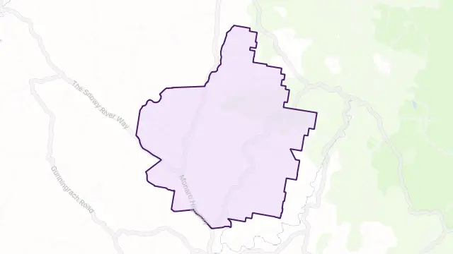 Ando Area Boundary Map