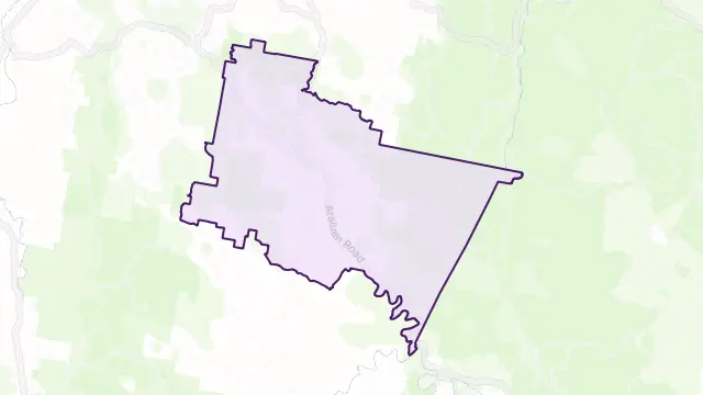 Araluen Area Boundary Map