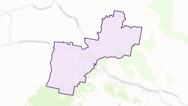 Ardglen Area Boundary Map