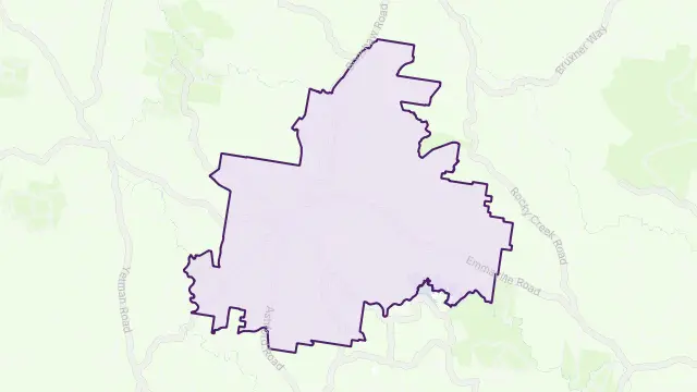 Ashford Area Boundary Map