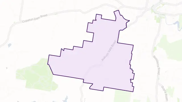 Auburn Vale Area Boundary Map