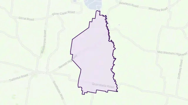 Back Creek Area Boundary Map