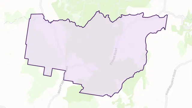 Backwater Area Boundary Map