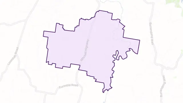 Bakers Swamp Area Boundary Map
