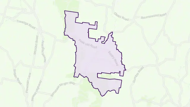 Baldry Area Boundary Map