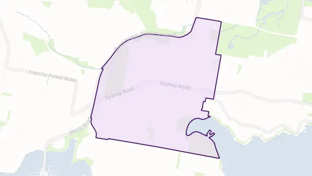 Balgowlah Area Boundary Map