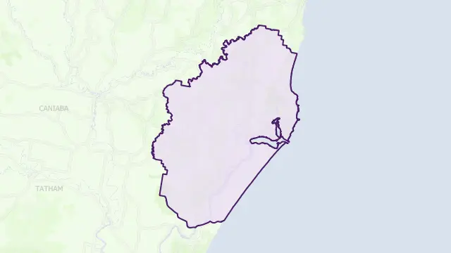Ballina Council Area Boundary Map