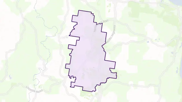 Bangalow Area Boundary Map