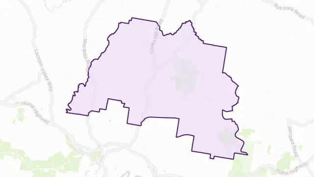 Bango Area Boundary Map