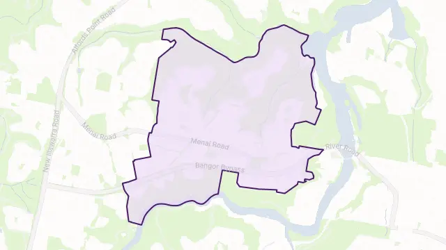 Bangor Area Boundary Map