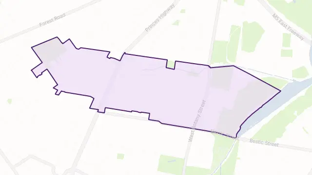 Banksia Area Boundary Map