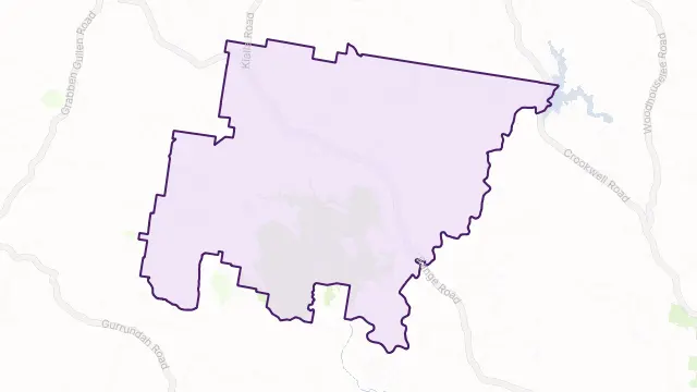 Bannister Area Boundary Map