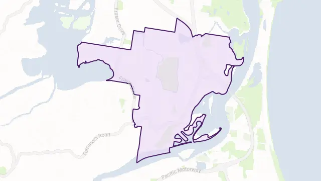 Banora Point Area Boundary Map