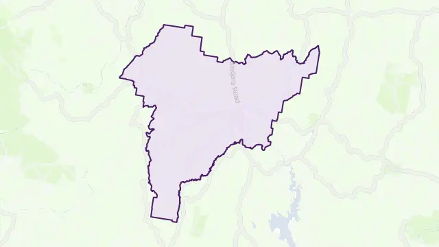 Barraba Area Boundary Map