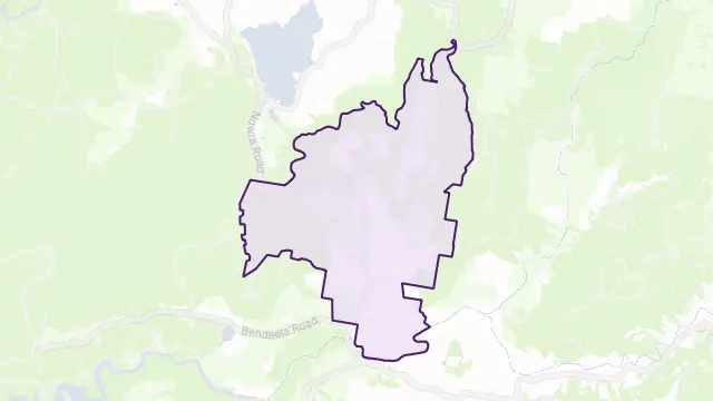 Barrengarry Area Boundary Map