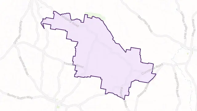 Barwang Area Boundary Map