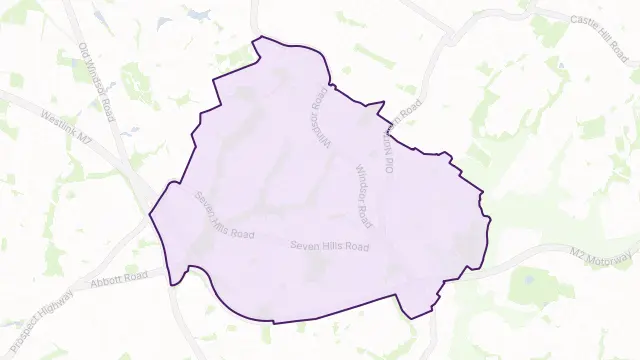 Baulkham Hills Area Boundary Map