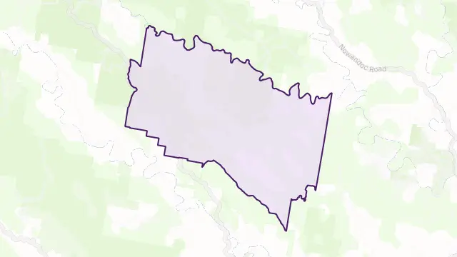 Baxters Ridge Area Boundary Map