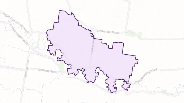 Bedgerabong Area Boundary Map