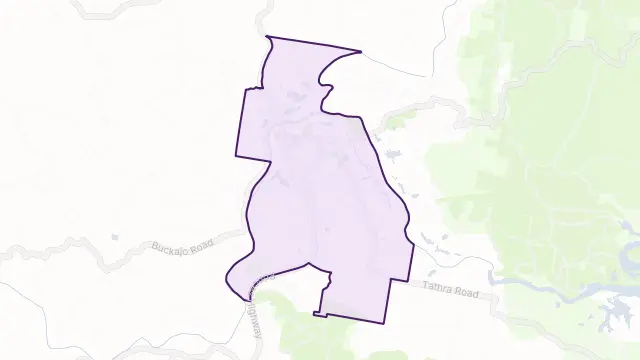 Bega Area Boundary Map