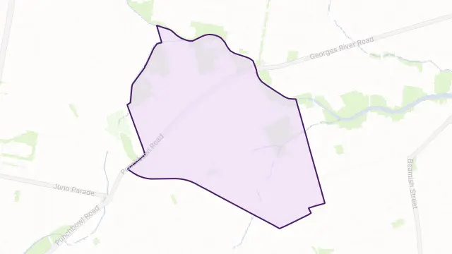 Belfield Area Boundary Map