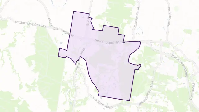 Belford Area Boundary Map