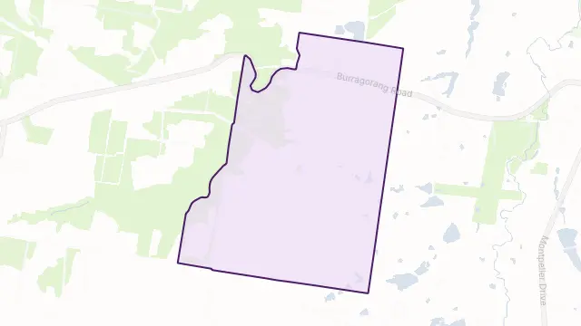 Belimbla Park Area Boundary Map