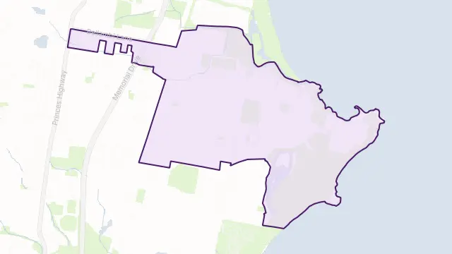 Bellambi Area Boundary Map