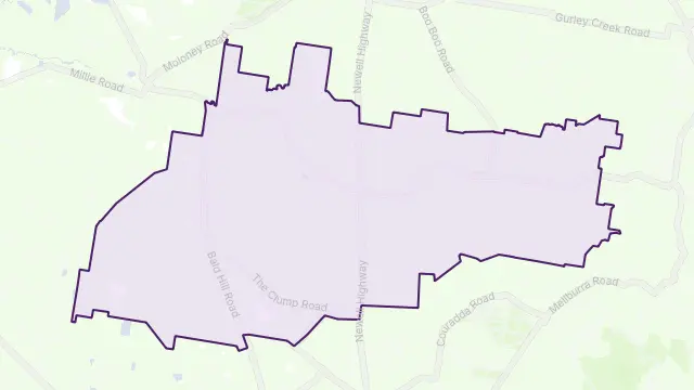 Bellata Area Boundary Map