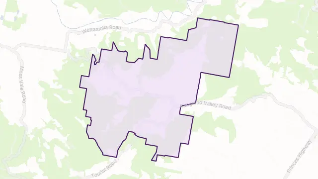 Bellawongarah Area Boundary Map