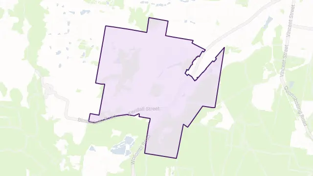 Bellbird Area Boundary Map
