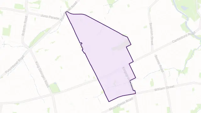 Belmore Area Boundary Map