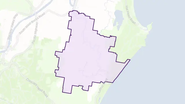 Belmore River Area Boundary Map