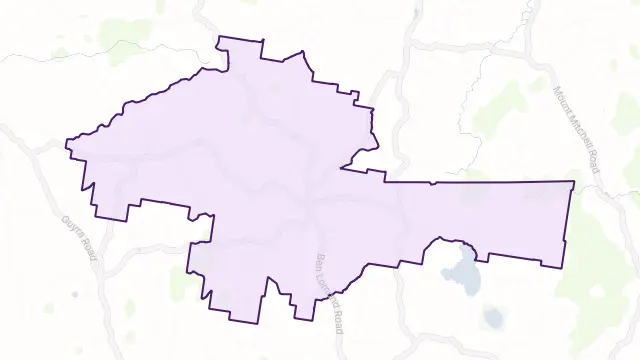 Ben Lomond Area Boundary Map