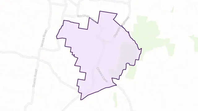 Bendick Murrell Area Boundary Map