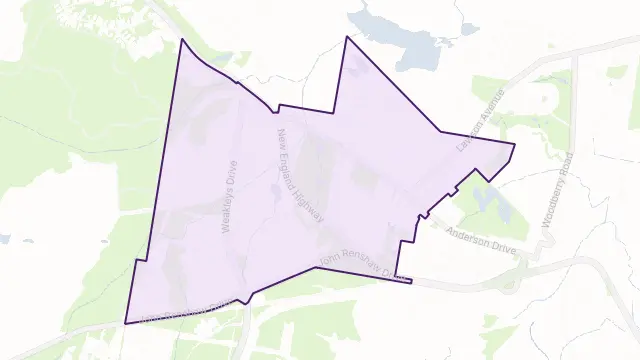 Beresfield Area Boundary Map